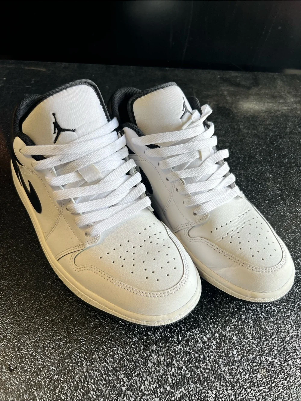 Air Jordan 1 Low Retro White/Black Sneakers